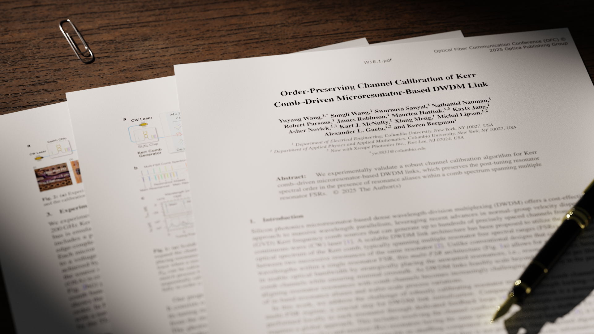 Paper Accepted at OFC 2025